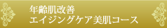 年齢肌改善エイジングケア美肌コース